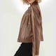 thumbnail image 5 of Chaquetas y abrigos casuales sin capucha de manga larga para mujer, chaqueta de cuero de moda para mujer, abrigo de cuero con solapa corta, traje de motociclista, chaqueta de cuero para mujer, parte s, 5 of 5