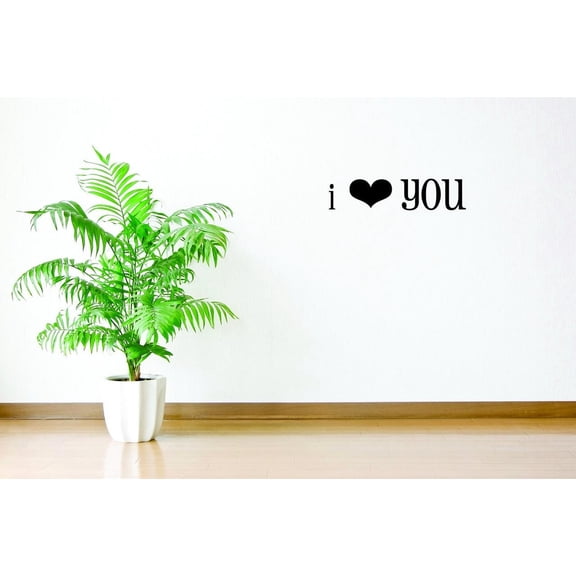 Decal Wall Sticker - I Love You Quote Home Decor Picture Art 8x20 Inches