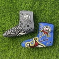 thumbnail image 1 of Golf Blade Putter Cover Putter Cover Golf Putter Head Cover Headcover Shamrock Embroidered Blade Fit All Brands 2pcs, 1 of 6