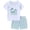 White, variant on Akiihool Toddler Swim Boy Boys Swim Set - 2 Piece Quick Dry UPF50 Sun Protection Kids Rash Guard Short Sleeve Swim Shirt and Boys Swim Trunks,Size 6-7 Years