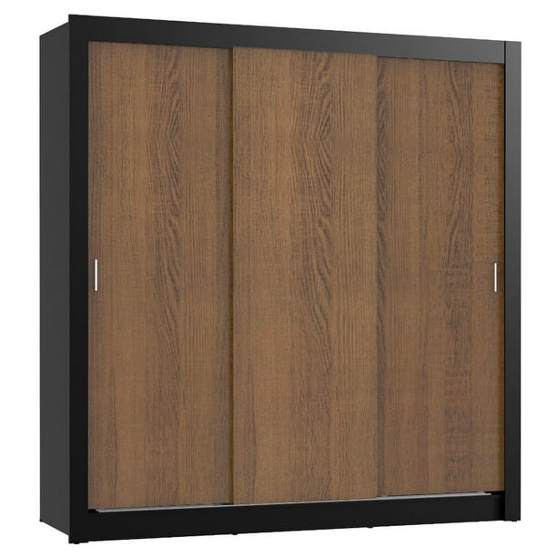Ropero Closet Madesa Lyon 3 Puertas Corredizas 2 Cajones N/M