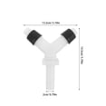 thumbnail image 3 of Manguera de desagüe de la lavadora Conector de drenaje de plástico en forma de Y Adaptador de tres vías para la conexión de tubería dividida para la cocina del baño, 3 of 7