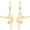 gold 3, variant on Inspirational Gymnastics Dangle Earrings Ballet/Ballerina/Gymnast Stud Earrings Gymnast Team USA Gymnast Jewelry Gifts For Women Coach Daughter Sport Love
