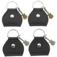 thumbnail image 4 of Mobutofu 4 Pcs Support de Guitare Rangement PU Noir Cadeau Portable pour Guitaristes, 4 of 8