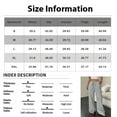thumbnail image 3 of ASDFVBKG Wide Leg Pants for Women Comfy Elastic Wais Lounge Palazzo Trousers Flowy Baggy Loose Beach Travel Pants with Pockets Navy M, 3 of 4