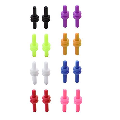Bodyj4you Plugs Kit 14g Matching O Ring 1 6mm Set 16 Pieces Walmart Com Walmart Com