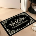 thumbnail image 2 of Doormat - "Welcome Please Remove Your Shoes" Mat - Personalized, anti - slip, prank gift, home decor, 18×30 inch, 2 of 4