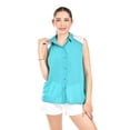 thumbnail image 1 of Blusa con detalle de encaje Roman Fashion /Juvenil, 8040 (Menta) celeste EG, 1 of 4