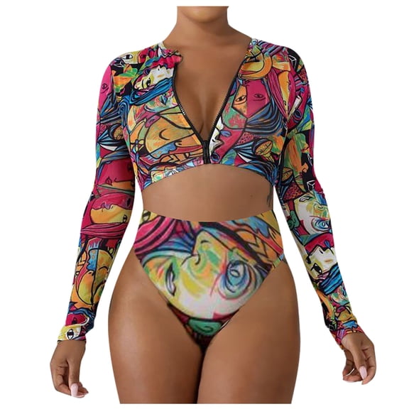 LoyisViDion Women Swimsuits On Clearance Women Sexy Solid Push Up High Cut Lace Up Halter Bikini Set Two Piece Swimsuit Black 8(L)