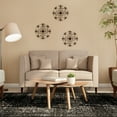 thumbnail image 6 of Medallion Metal Wall Art- 14.25 Inch Square Open Edge Metal Home Decor, Hand Crafted with Distressed Finish- Mounting Screws Included by Lavish Home, 6 of 8