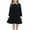 Black, variant on ameIAEA Kids Girls Long Sleeve Collar Dress Toddler A-Line Flowy Formal Party Dress 2-12Y