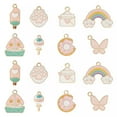 thumbnail image 2 of U8MO 40x Pink Windmill Lollipop Envelope Rainbow Charms Pendants for Jewelry Making, 2 of 6