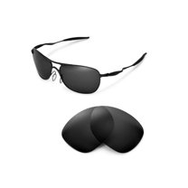 Walleva Black Polarized Replacement Lenses for Oakley New Crosshair (2012 or later) Sunglasses