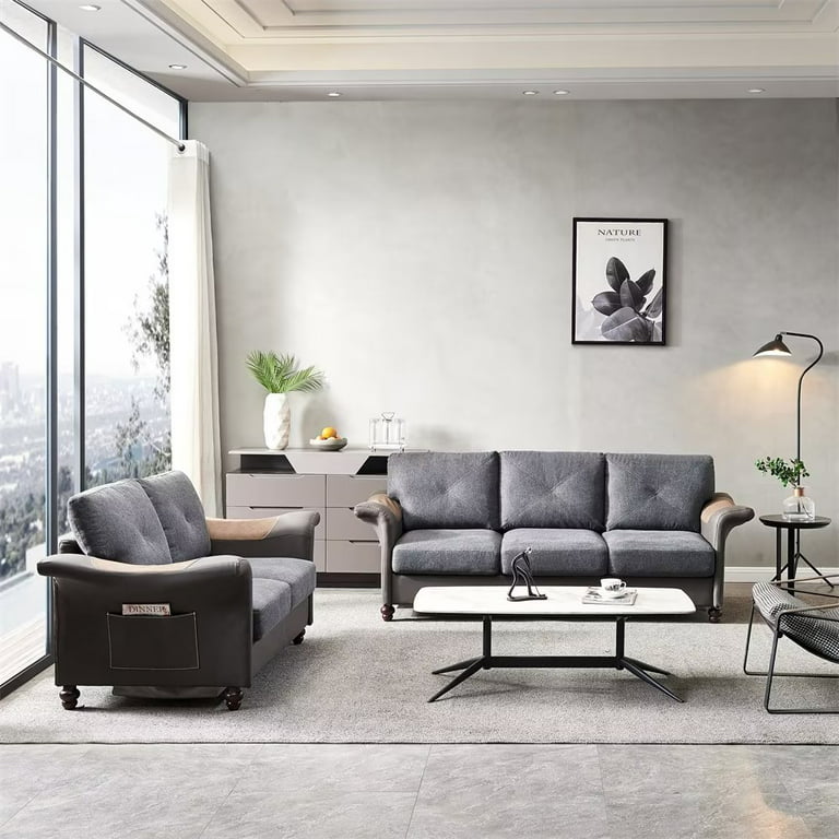 2 Piece Living Room Sofa Set Modern
