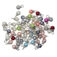 thumbnail image 6 of 50-Piece Beaded Dangle Charms Drop Pieces of Glass Pearls with Wire Loop And Bead Bracelet Ears Necklace Making Jewelry Findings, 6 of 9