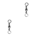 thumbnail image 3 of Eigraketly Paquete de 100 conectores giratorios de acero al carbono para pesca, agua salada Flexible, anillo de 12-27mm, accesorios para anzuelos, Blanco Talla 12 2piezas, 3 of 6