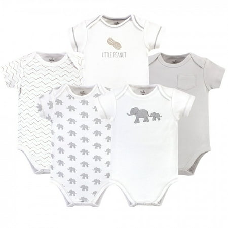 

Touched by Nature Organic Cotton Bodysuits 5pk Marching Elephant 9-12 Months