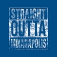 thumbnail image 2 of UGP Campus Apparel Straight Outta Indianapolis T-Shirt - Small - Royal Blue, 2 of 6
