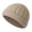 Beige, variant on Womens Knit Short Fisherman Beanie Winter Warm Streetwear Hats for Men