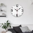 thumbnail image 4 of Reloj de pared decorativo de silencioso que no hace tictac Relojes de pared con pis de pared rústicos vintage B perfecl Reloj de pared, 4 of 7