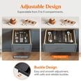 thumbnail image 4 of Organizador de utensilios Lifewit, bandeja de cocina expandible, color negro, 4 of 8