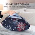 thumbnail image 4 of Yayeee Pillowcase King Size Set of 2 Satin Wrinkle Resistant Envelope Pillow Case, Red and Blue Fireworks Pattern, 4 of 8