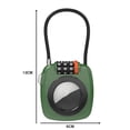 thumbnail image 3 of Zinc Alloy Combination Lock, Resettable Rust-Resistant 4-Digit Security Padlock for Doors, Gates, Sheds, Lockers, Black, 3 of 8