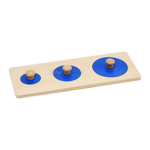 Puzzle Toy Elite Montessori con formas geométricas de madera para niños pequeños