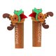 thumbnail image 1 of 2 piezas de cubierta de manija de refrigerador antideslizante decorativa protectora de perilla de puerta de tela protectora de Papá Noel de Navidad ciervo muñeco de nieve cubierta de manija de puert, 1 of 5