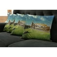 thumbnail image 2 of Ambesonne Vintage Throw Pillow Cover 4 Pack, Italian Sunset Rome, 20", Green Blue, 2 of 6