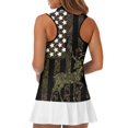 thumbnail image 5 of HUIACONG Deer Flag Camo Relaxed Women's Sleeveless Golf Shirt, Ventilated Quick Dry Golf Vest No Shrinkage Golf Shirts, 5 of 7