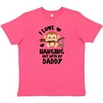 thumbnail image 3 of Inktastic Monkey I Love Hanging out with My Daddy Youth T-Shirt, 3 of 5