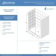 thumbnail image 6 of DreamLine Ascend 56 1/2-57 1/2 in. W x 72 in. H Frameless Pivot Shower Door in Brushed Nickel, 6 of 6