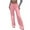 Pink, variant on QUYUON Long Pants for Women Fashion Women Comfortable Solid Color Leisure Pants High Waist Pants Women Hiking Pants Long Pant Leg Length Cargo Pant Style N-810 Black XL