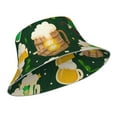 thumbnail image 2 of Kll St Patrick'S Day10 Bucket Hat For Women Men Packable Travel Beach Sun Hat Outdoor Rave Accessories Reflective Fisherman Cap, 2 of 9