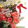thumbnail image 4 of Injueey Adornos navideños con lazo ligero, cinta hecha a mano, decoración de árbol de flores, lazos intermitentes tejidos, nudo, fiesta de Kits de decoración para fiestas Rojo, 4 of 6