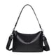 thumbnail image 1 of Qarigey Regalos prácticos Bolso de moda con amplia aplicación y bolso bandolera con correa ajustable Bolsas de mensajero y de hombro negro, 1 of 6