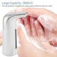thumbnail image 4 of yingyy Automatic Soap Dispenser Touchless Refill Soaps Pump Battery Operated Sensor Liquid Dispensers Foam Dispensing Tool Hotel Silver, 4 of 5