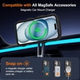 thumbnail image 2 of kmek7-Magnetic for iPhone 16 Plus Case, Cute Cover Compatible with MagSafe, 2025 Clear Wave Design Wavy Frame Matte Phone Case - Black, 2 of 4