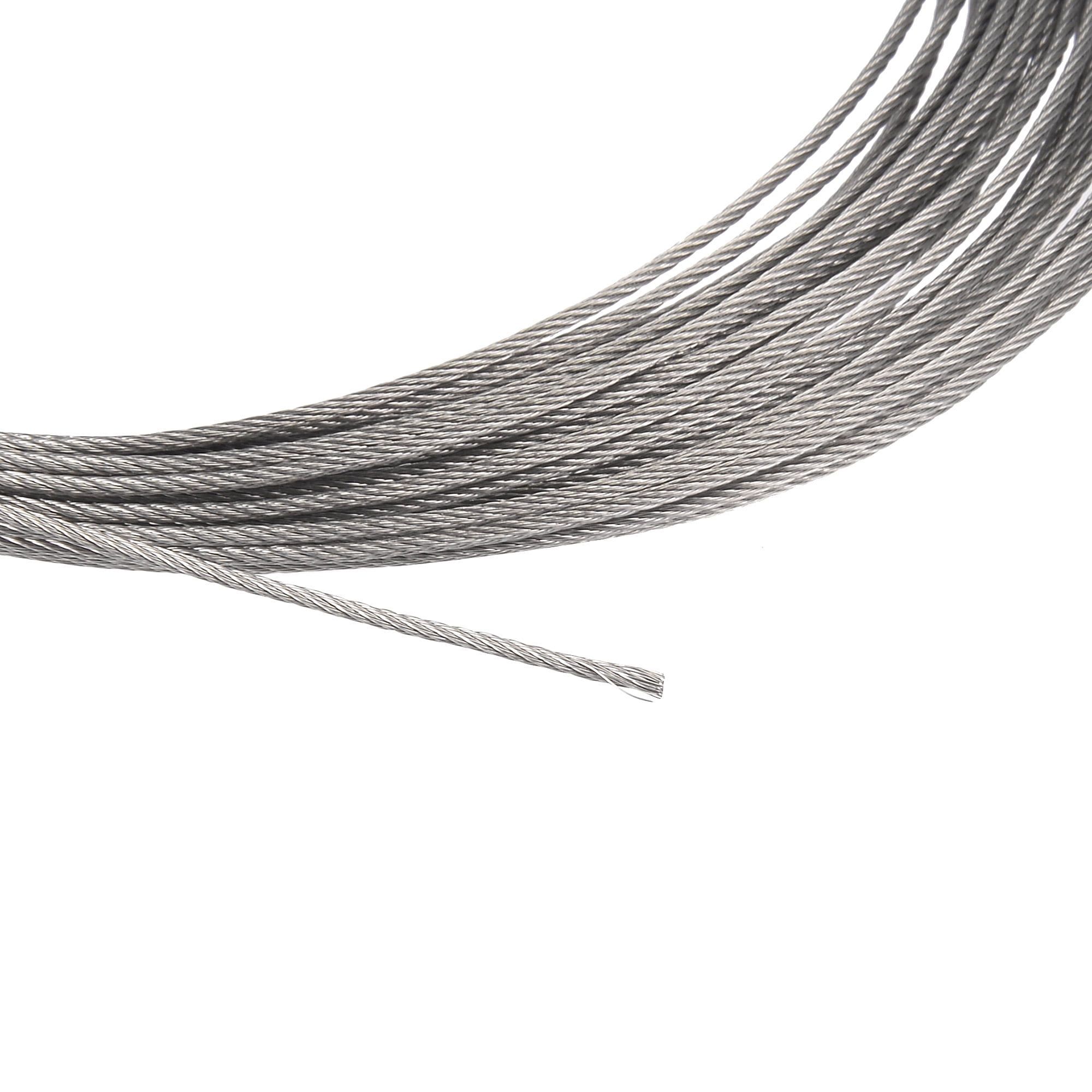 Unique Bargains Grinding Machine 0.03" Dia 394" Long Stainless Steel Wire Rope Cable