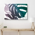 thumbnail image 2 of PixonSign Canvas Print Wall Art Pink & Green Transparent Monstera Collage Floral Wilderness Drawings Modern Art Tropical Closeup Colorful Multicolor Cool for Living Room, Bedroom, Office - 32"x48", 2 of 5