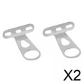 thumbnail image 1 of 2x2 Piezas De Cesta Delantera Para Bicicleta, Soporte Fijo Resistente Para Ciclismo Al Aire Libre, Bicicletas Eléctricas, Color Plateado, 1 of 8