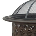 thumbnail image 3 of Endless Summer 35 Inch Outdoor Wood Burning Woven Bronze Fire Pit | WAD792SP, 3 of 5