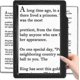 thumbnail image 1 of 5x Magnifying Glass For Reading, Large And Lightweight Magnifier Provide Full Page Viewing Area, Perfect Handheld Magnifier For Reading Small Prints A, 1 of 5