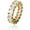 Yellow Gold, variant on 14K Gold Mossanite Oval Cut Eternity Ring, Hip-Hop Style Ring, A Circle of Love, Perfect for Her