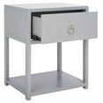 thumbnail image 2 of SAFAVIEH Yudi Solid 1 Drawer 1 Shelf Nightstand, Grey, 2 of 15