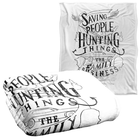 Supernatural Family Business Officially Licensed Silky Touch Super Soft Throw Blanket 50' x 60'