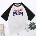 thumbnail image 5 of Camiseta holgada cómoda debajo de la cintura con cuello redondo y estampado elegante para mujer, blusa de manga corta, Tops informales OAVQHLG3B Store lin121212, 5 of 5