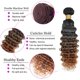 thumbnail image 3 of Hair Bundles HuxoWax 1B430, cabello humano degradado, onda profunda, 12 a 16 pulgadas, 3 of 7