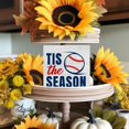 thumbnail image 7 of Zomyto 5x5 Inches Tis the Season Baseball Wood Box Sign Decor Baseball Lovers Wooden Box Signs with Sayings Desk Decoration, 7 of 7